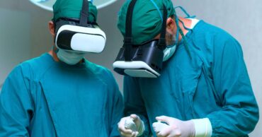 two doctors using VR headsets