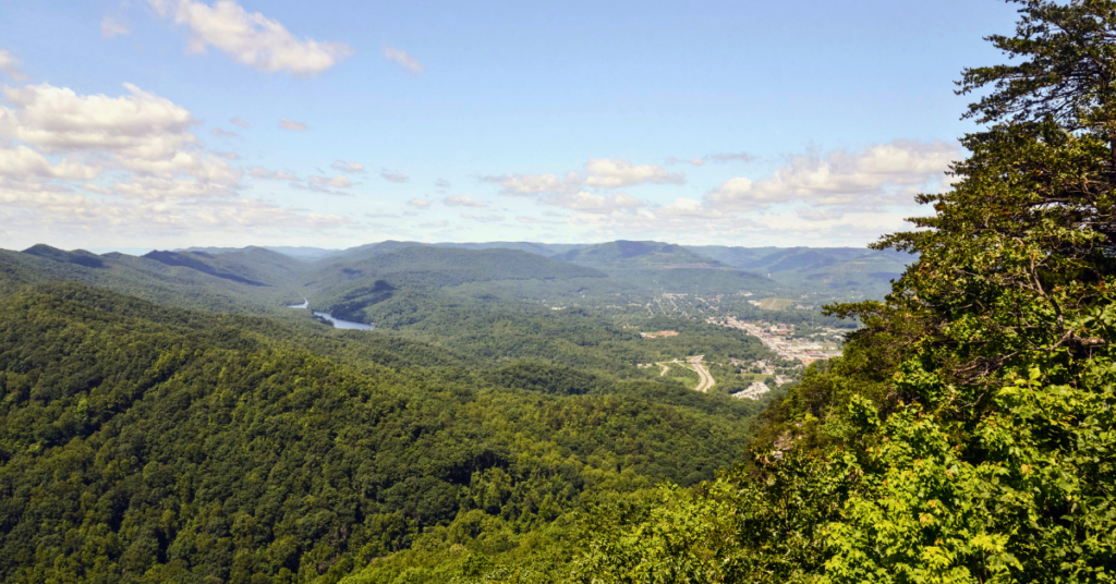 view of Appalachian mountains in Kentucky